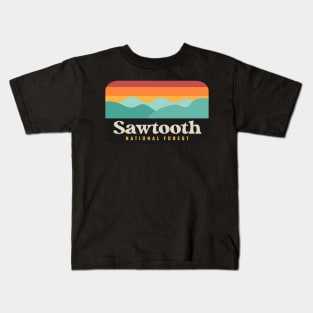 Sawtooth National Forest Camping Idaho Hiking Kids T-Shirt